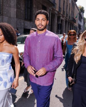 Michael Evans Behling Instagram - Armani Spring/Summer ‘24 Men’s Collection