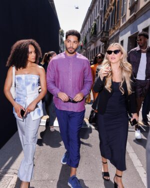 Michael Evans Behling Instagram - Armani Spring/Summer ‘24 Men’s Collection