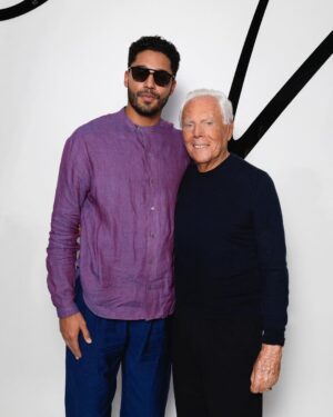 Michael Evans Behling Instagram - Armani Spring/Summer ‘24 Men’s Collection