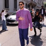 Michael Evans Behling Instagram - Armani Spring/Summer ‘24 Men’s Collection Milano, Italy
