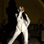 Michael Jackson Instagram - @officiallizsanchez pays homage to Michael’s iconic silhouette in the Smooth Criminal short film 🎥 over 35 years later and the white suit & fedora is still synonymous with Michael and his influence on style and fashion.