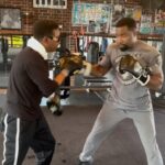 Michael Jai White Instagram - TODAYS WORKOUT- I had just finished 2 hours of strength training when I got invited to train with the great Xavier “Bad Pads” Biggs at @decaturboxingclub and I couldn’t say no! Though I was spent, I pushed through and later got to test my speed with the legendary trainer- Always test with the best! Thank you Coach Biggs, I learned a lot and can’t wait to come back, especially when I’m fresh and @ernestthecatmiller isn’t talking crap outside the ring! Lol. #training #boxing #mma