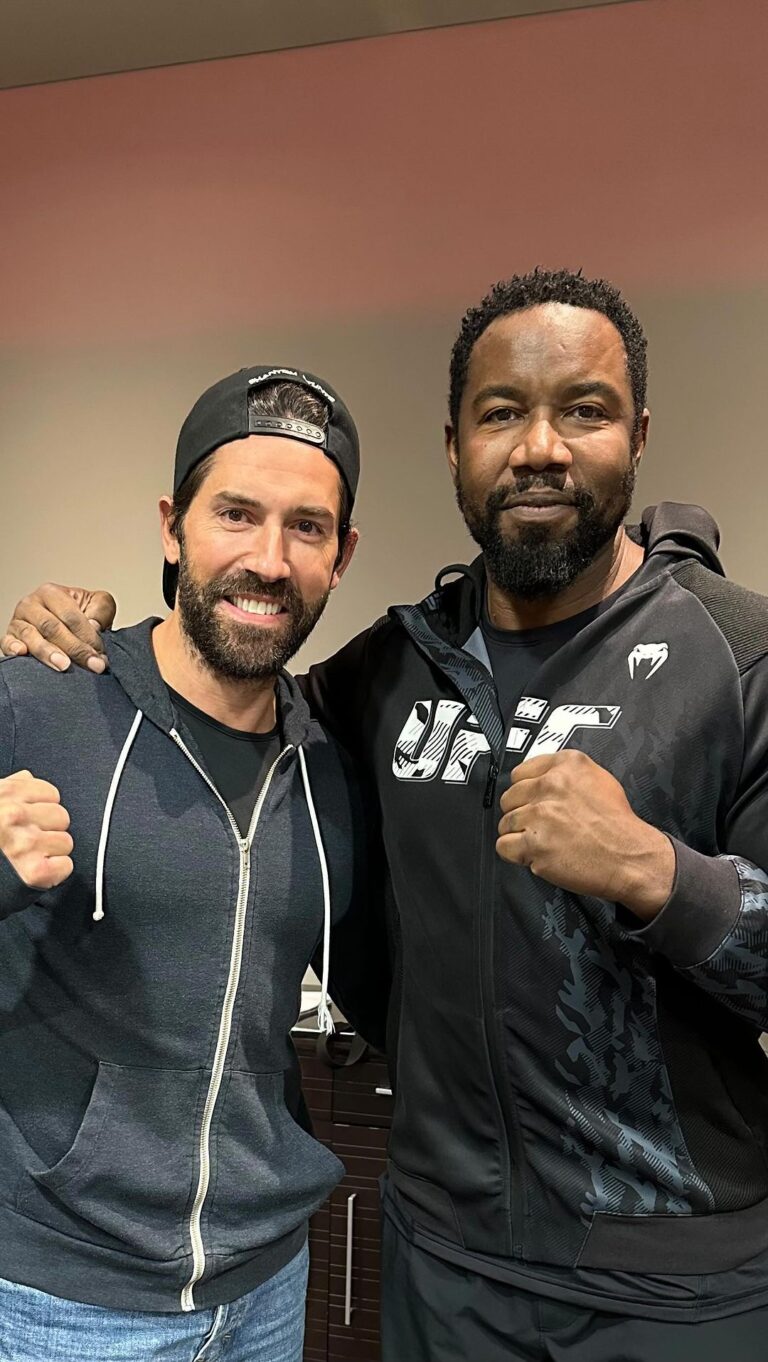 Michael Jai White Instagram - In England for another collaboration with my asskicking brother @thescottadkins! You won’t want to miss this one!! #action #martialarts #karate #actionfigures #mma #michaeljaiwhite
