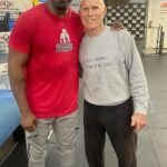 Michael Jai White Instagram - My Birthday Workout in FL with my Teacher, Friend, Martial Arts Father Figure and first #UFC Commentator, the undefeated fighting legend, Bill “Superfoot” Wallace! #training #kickboxing #ufc #karate