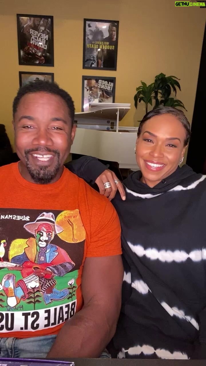 Michael Jai White Instagram - IG Live today with my ❤️ @iamgillianwhite! #couplegoals #husbandandwife #dynamicduo