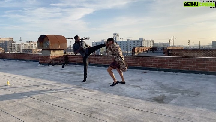 Michael Jai White Instagram - When the sun is fading, the drone/cam is far away and you want extra fight footage but have nothing extra choreographed-You Wing It! #action #movie #actionmovie @kolten_jensen #michaeljaiwhite @frankgrillo1 @asifakbar_filmmaker
