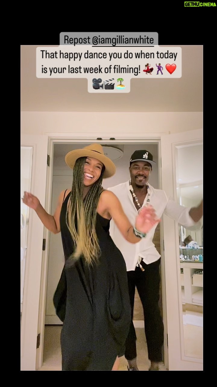 Michael Jai White Instagram - Happy in love and happy to be working together! Again! β€οΈπ₯π¬π @iamgillianwhite #powercouple #couplegoals #blacklove #husbandandwife #newmovie #everydayisfun Nevis, St. Kitts, West Indies, Caribbean