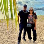Michael Jai White Instagram - Repost: @iamgillianwhite When #setlife gives you backdrops like these….🎥🎬💚💙💛 Enjoying this beautiful piece of paradise for a month while filming wouldn’t be the same without my best friend right here with me. ❤️🏝☀️ #makingamovie #theisland #actorslife #nevis #stkittsandnevis 🇰🇳 #powercouple #husbandandwife #thatskytho #thatwatertho #thateverythingtho Nevis, St. Kitts, West Indies, Caribbean