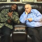 Michael Jai White Instagram - RIP to the Legend #Gene LeBell. He was a walking Martial Arts, Stunt and Hollywood Icon who’s real life story would seem like fiction. I was so blessed to learn from his technique but even more from his great historical wisdom and colorful storytelling! He lived less than a mile from me and gave impromptu gifts upon visits, like the big-ass flashlight that has sat on our nightstand for nearly a decade! I will always celebrate the light you’ve given to us all, Judo Gene LeBell!