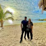 Michael Jai White Instagram - Repost: @iamgillianwhite When #setlife gives you backdrops like these….🎥🎬💚💙💛 Enjoying this beautiful piece of paradise for a month while filming wouldn’t be the same without my best friend right here with me. ❤️🏝☀️ #makingamovie #theisland #actorslife #nevis #stkittsandnevis 🇰🇳 #powercouple #husbandandwife #thatskytho #thatwatertho #thateverythingtho Nevis, St. Kitts, West Indies, Caribbean
