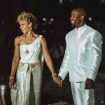 Michael Jai White Instagram - REPOST: Happy Anniversary to my bestie, my ride or die, the love of my ENTIRE life, my travel buddy, my confidante, my fitness coach, my dance partner, the beat to my heart, the icing on my cupcake 🧁 and the protein to my shake ….I’m so happy to call you MY WIFE! @iamgillianwhite 7 down and a lifetime more!!! 🥂🥂 ❤️ (We don’t drink alcohol…that’s club soda and cranberry juice in those little glasses). 😂🥰🥰🥰 #anniversary #happyanniversary #husbandandwife #couplegoals #powercouple #love #blacklove #dynamicduo #michaeljaiwhite #gillianwhite