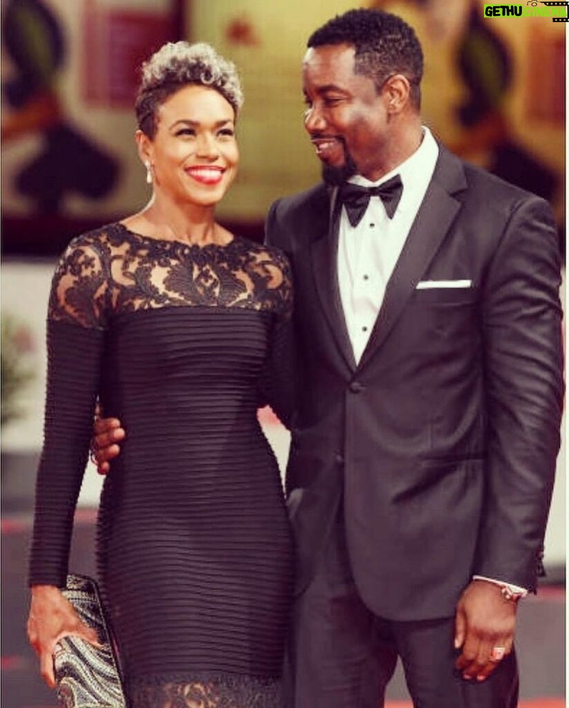 Michael Jai White Instagram - REPOST: Happy Anniversary to my bestie, my ride or die, the love of my ENTIRE life, my travel buddy, my confidante, my fitness coach, my dance partner, the beat to my heart, the icing on my cupcake 🧁 and the protein to my shake ….I’m so happy to call you MY WIFE! @iamgillianwhite 7 down and a lifetime more!!! 🥂🥂 ❤️ (We don’t drink alcohol…that’s club soda and cranberry juice in those little glasses). 😂🥰🥰🥰 #anniversary #happyanniversary #husbandandwife #couplegoals #powercouple #love #blacklove #dynamicduo #michaeljaiwhite #gillianwhite