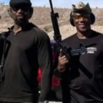 Michael Jai White Instagram - Yesterday I got the unique opportunity to be trained by my big Bro and Bodybuilding legend @officialflexwheeler! Mental focus, breath control, proper squeeze, reps, sets gets it done! @progunvegas @dannyhester #michaeljaiwhite