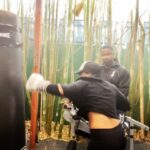 Michael Jai White Instagram - Morning training at the White House! Disclaimer: I don’t “force” my wife @iamgillianwhite & daughters to workout. They use our gym more than I do! #training #couplegoals #soulmate #mma #family #gillianwhite #michaeljaiwhite