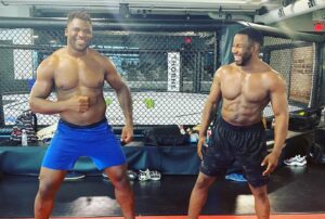 Michael Jai White Instagram - I don’t know if you’re MMA or UFC fans but if you like movies where the human spirit overcomes all obstacles and the good guy wins at the end, then last night, @francisngannou, a former homeless man from Cameroon Africa who beat all odds to become and retain the UFC Heavyweight Championship of the world is better than any movie I’d ever wish to do! Arguably the baddest man on the planet, he has become a hero to his country and a world Icon while remaining humble. He is the epitome of class and dignity in a time that the world rewards and encourages the very opposite. Sometimes becoming a champion reveals the greatness we have in all of us but sometimes the greatness is already there. Francis was a winner and champion long before he stepped in the ring and I am proud to call him a friend. 
 
Congrats my Brother! #ufc #mma @dcblackkobra #brothers #fighter #champion