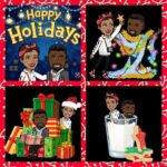 Michael Jai White Instagram - Happy Holidays from Mike & Gill! @iamgillianwhite 💚❤️💛🎄✨✨✨