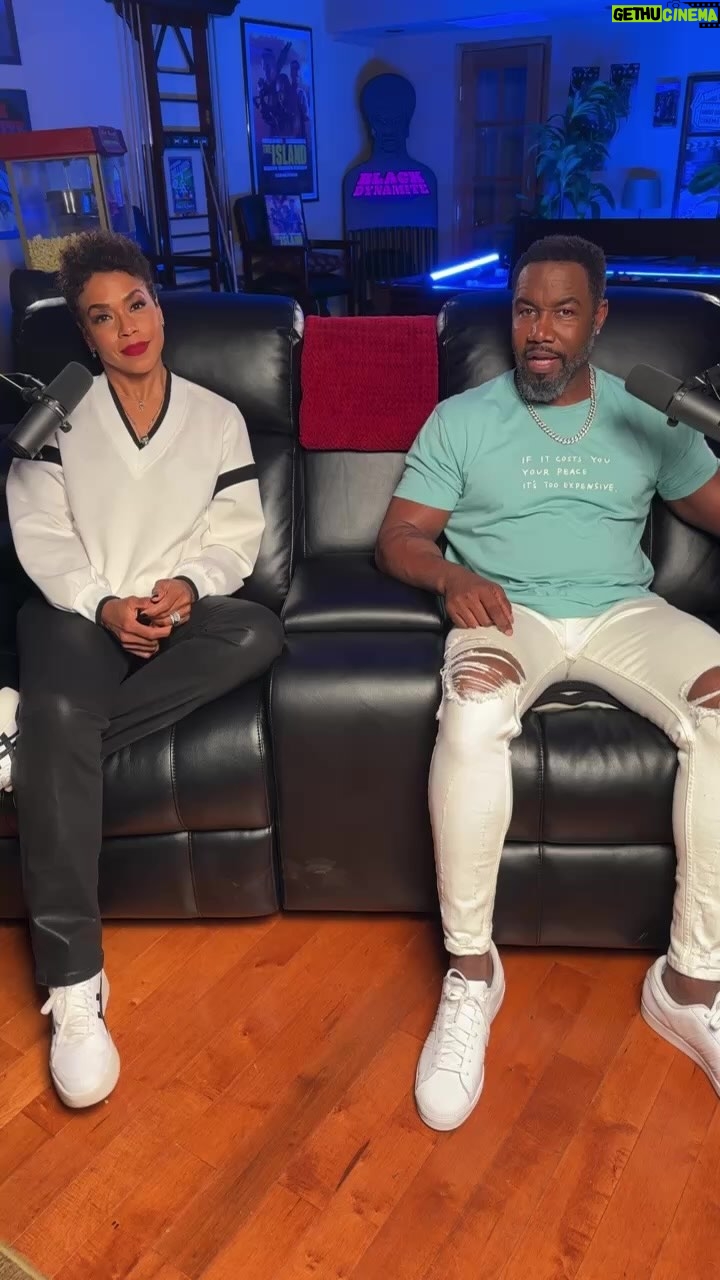 Michael Jai White Instagram - Our Luvstrong Podcast went live today! I had some stuff on my mind I wanted to share with my brothers! @iamgillianwhite #luvstrong #powercouple #husbandandwife #love #relationships #
