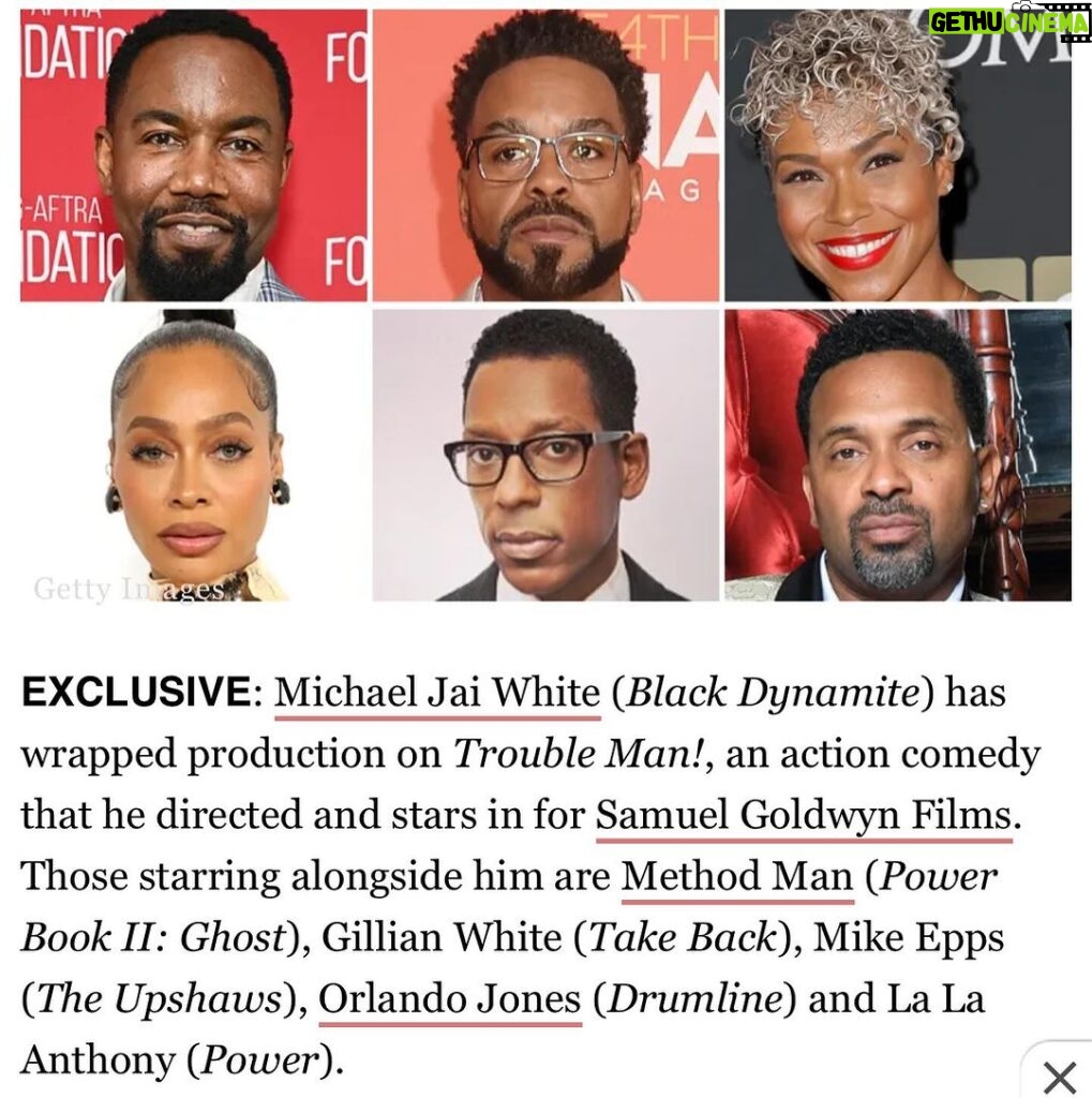 Michael Jai White Instagram - Keeping the momentum going!Look out for TROUBLEMAN! in 2024. Proud of what this entire cast & crew brought to the table! 🙌🏾🎬🎥 @goldwynfilms @methodmanofficial @iamgillianwhite @theorlandojones @therealmikeepps @lala #Troubleman! #film #action #comedy #martialarts #newmovie #2024 #director #actor #michaeljaiwhite
