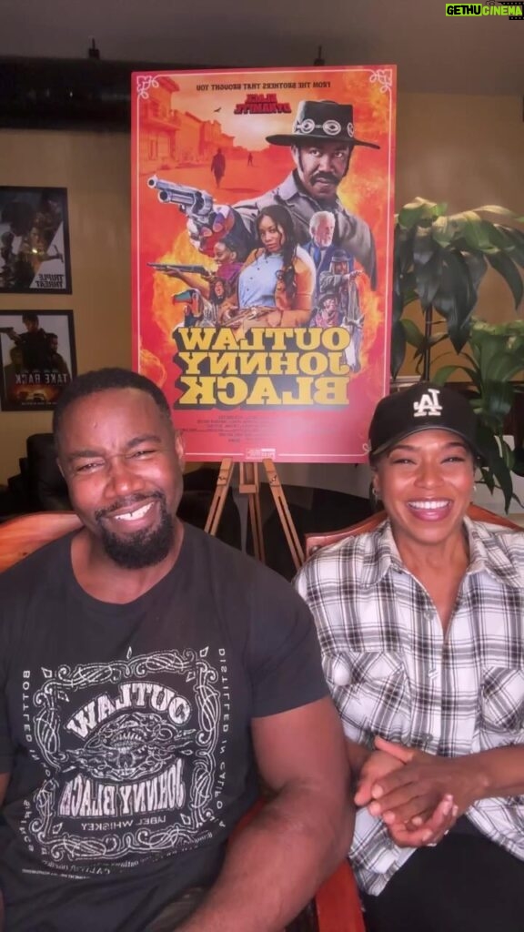 Michael Jai White Instagram - IG Live today with my wife @iamgillianwhite and I thanking you all for the support of Outlaw Johnny Black this weekend!
