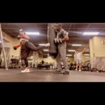 Michael Jai White Instagram - Me & wifester @iamgillianwhite getting in our kicks before breakfast! #powercouple #martialarts #kicks #husbandandwife #workout #training #dynamicduo #couple #couplegoals