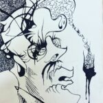 Michael Malarkey Instagram - ink sketch circa 2004