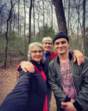 Michael Malarkey Instagram - had a magical time in the great smoky mountains celebrating my mama’s 60th birthday; she has truly given her life to serving other people and the environment and i am so proud of the waves she is making for ecological regeneration and biodiversity in her work. 60 is a big one! give her a shout if ya can! ;)) @nadiamalarkey