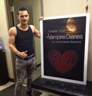 Michael Malarkey Instagram - woah throwback for the #tvd fam from the final days x

📷 @the_drew00