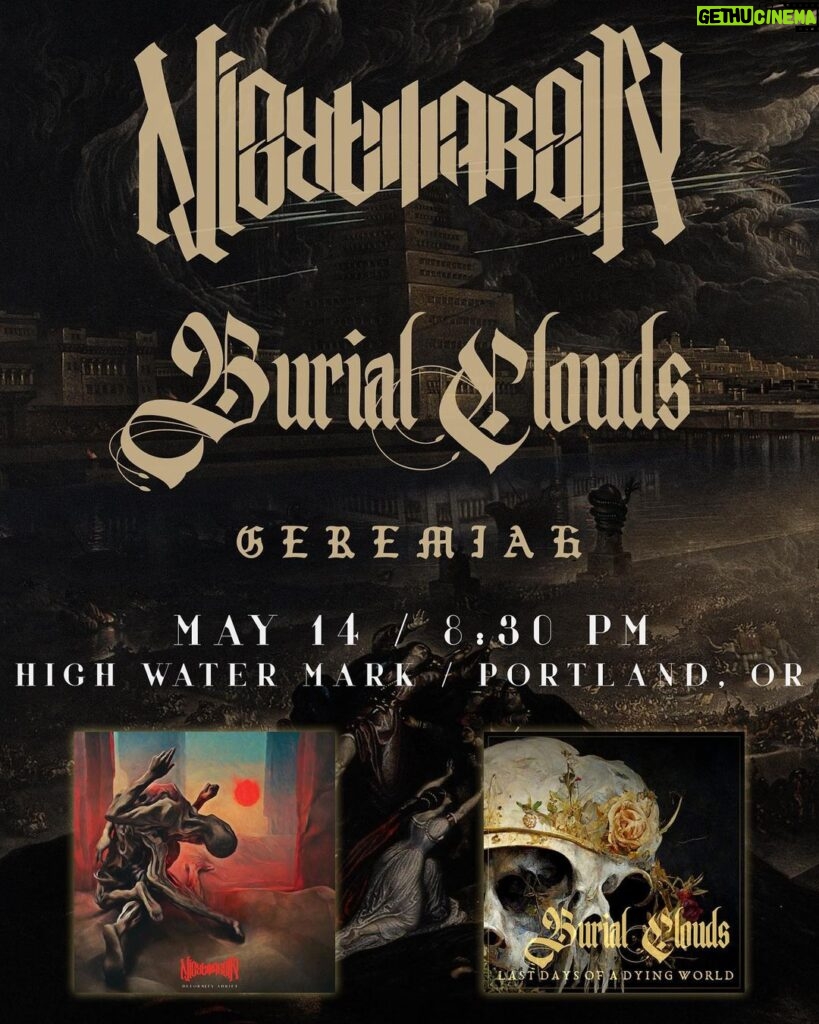 Michael Malarkey Instagram - Newsflash: We got two 'Deformity Adrift' PNW release shows coming up quick and teamed up with the incredible @burial_clouds for both, who are also celebrating the release of their newest record! MAY 14 HIGH WATER MARK PORTLAND, OR w/ @geremiah.band DOORS: 8:30 PM MAY 15 SUBSTATION SEATTLE, WA w/ @vulnere_ DOORS: 7:30 PM Ticket links for both in our IG stories. We also have more shows and tours in the works, so keep your eyes peeled...