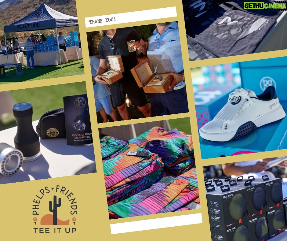 Michael Phelps Instagram - Looking back on our event last year, we are FILLED with gratitude for all who contributed to 2023 Phelps + Friends tournament! Not only did we have fantastic prizes, but each golfer received a one-of-a-kind gift bag full of exceptional items from these generous supporters. THANK YOU 🙏🏼