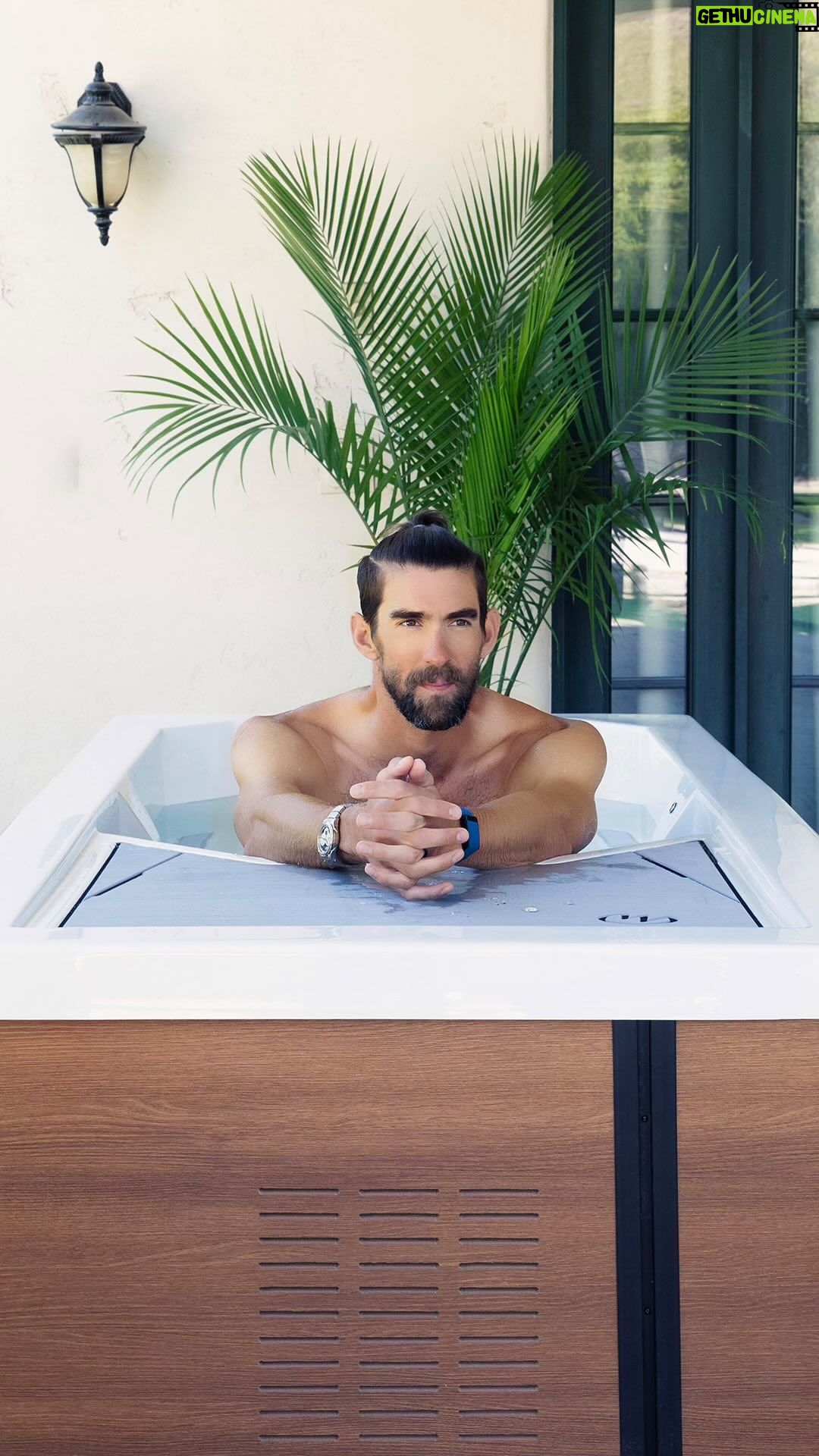Michael Phelps Instagram - Before this idea came about, I was filling Nicole’s bath tub w 🧊…. Daily😂🤪. Throughout my career I used cold tubs for recovery and now during my daily wellness journey I haven’t stopped …. I’d like to share the @chillygoattubs by @masterspas ! I’ve spent so much time in a lot of different ice tubs… and we took a lot of time to make this perfect. I’m at a loss of words for how excited I am to share this with y’all. I look forward to hearing what y’all think of my #chillygoat😍😍