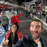 Michael Phelps Instagram - What a weekend! First @f1 race in the books, can’t wait for the next one! Thanks to @scuderiaferrari and #switch (@jessie.roy_ )