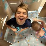 Michael Phelps Instagram - Final month of school 💙💛 Can’t believe we have a first grader and a kindergartner! My favorite day was Mud Mania Booms final day of kindergarten… a long standing tradition!!