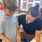 Michael Phelps Instagram – Final month of school 💙💛 
Can’t believe we have a first grader and a kindergartner! My favorite day was Mud Mania Booms final day of kindergarten… a long standing tradition!!