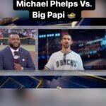 Michael Phelps Instagram - Who ya got in a race, @m_phelps00 or @davidortiz ? 🤣 🏊‍♂️