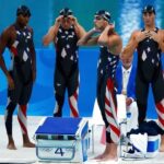 Michael Phelps Instagram - One of my favorite races😍😍 15 years ago 😳🤪 🇺🇸 4x100 free relay 2008