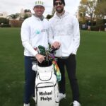 Michael Phelps Instagram - Annexus pro-am fun…. Love this event- can’t wait til next year!!! (Minus the hail and 🌧️- next time I’m going to pack my suit and goggles) @wmphoenixopen 📸 @yeungphotography