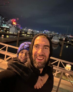 Michael Phelps Instagram - Not the outcome we wanted…. But this past weekend was filled with  memories I’ll never forget !! #fathersontrip

Excuse my friend in the red shirt in the last photo… 🙄