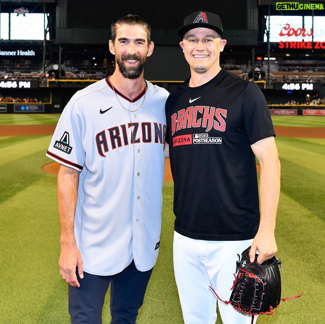 Michael Phelps - 75.2K Likes - @m_phelps00 throwing out a first pitch in a way only Michael Phelps could.