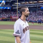 Michael Phelps Instagram - @m_phelps00 throwing out a first pitch in a way only Michael Phelps could. Chase Field