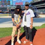 Michael Rainey Jr. Instagram - Yesterday was an eliteeee day🔥 threw the first pitch at the @mets , brought one my amazing supporters & Nft holders wit me @shakinheryams to the game. Then we chilled at sei less & watched game 7 😎 shes a part of the 22 fam now 💯🫶🏾