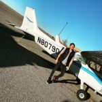 Michael Trevino Instagram - Put in over 10 hours in the air with this Cessna 172 Skyhawk. They tell me if I keep the lessons consistent I could do my first solo flight by the end of Dec. That’s the goal. Would you fly with me? Santa Fe Municipal Airport