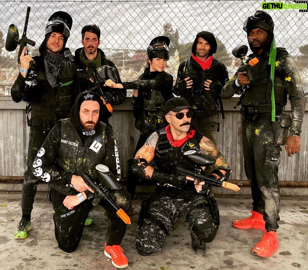 Michael Trevino Instagram - 🎯🔫 TEAM NO MERCY 🎯🔫 Hollywood Sports Paintball and Airsoft Park
