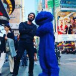 Michael Trevino Instagram – 10 days of travel through 4 different countries and this is probably my favorite photo. Debated who loved cookies more.. The Winner? Cookie Monster New York, New York
