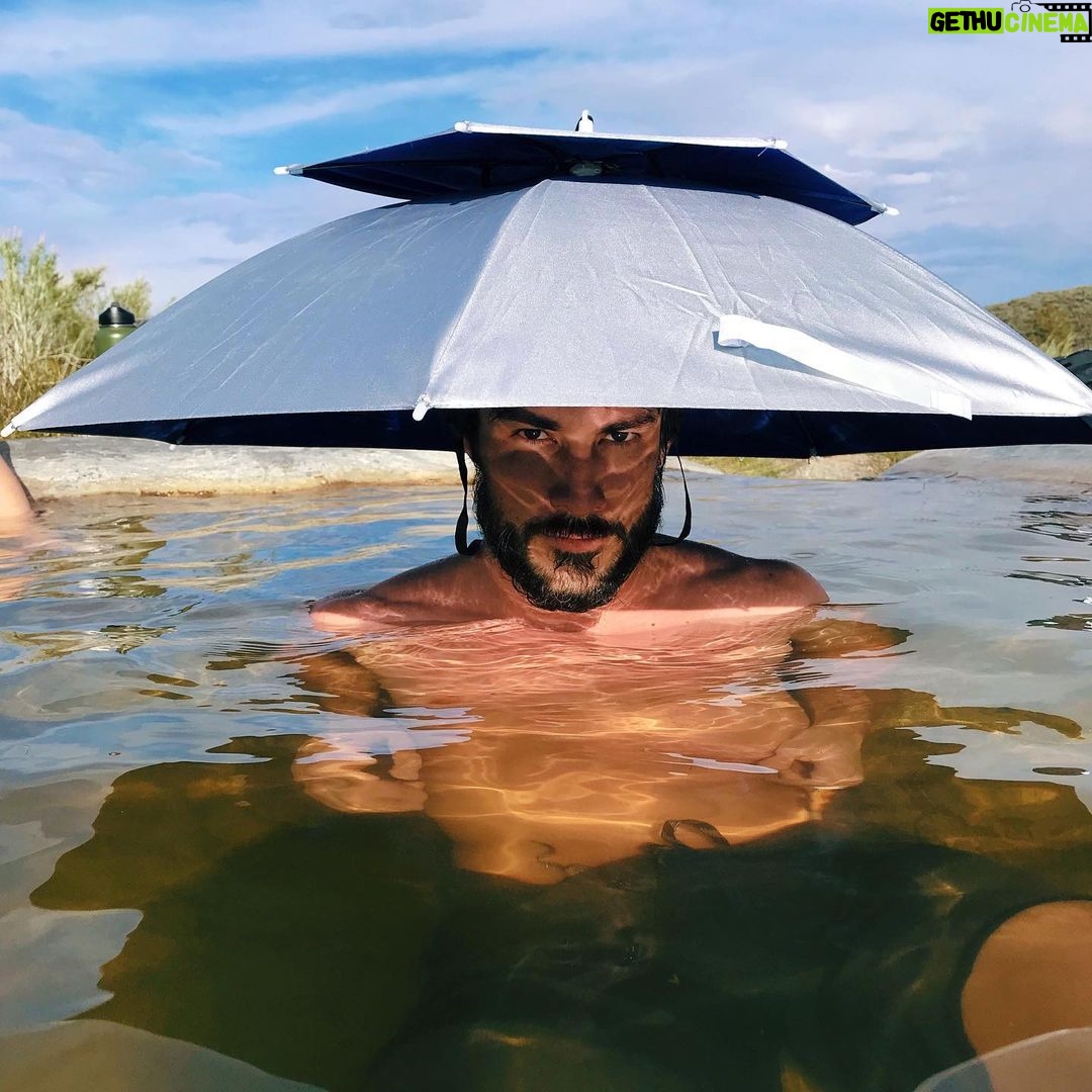 Michael Trevino Instagram - I borrowed this hat from an older gentlemen but haters will say it’s photoshopped . . . 📸:@afton