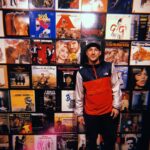 Michael Trevino Instagram - went to #SXSW & took this photo in front of Richard Linklater’s personal record collection Austin, Texas
