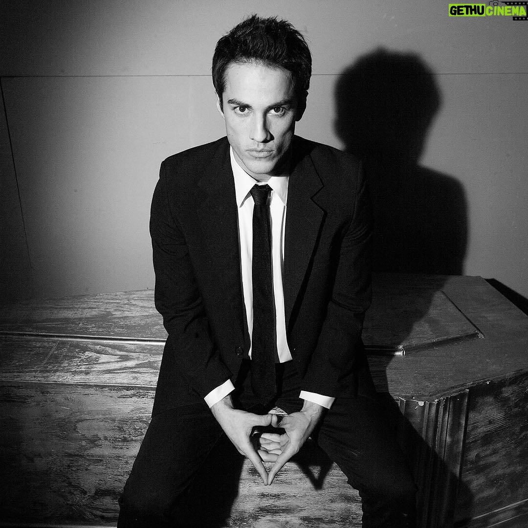 Michael Trevino Instagram - #TBT Photoshoot back in 2010 with @thetylershields. This was in the basement of some random house from what I remember... Vampires & Werewolves were all the rage at the time.