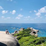 Michael Trevino Instagram - Spent the day Island hopping and hiked to the top of Sail Rock. Grateful for this experience. 🌴🙏🏼🌴 Similan Islands