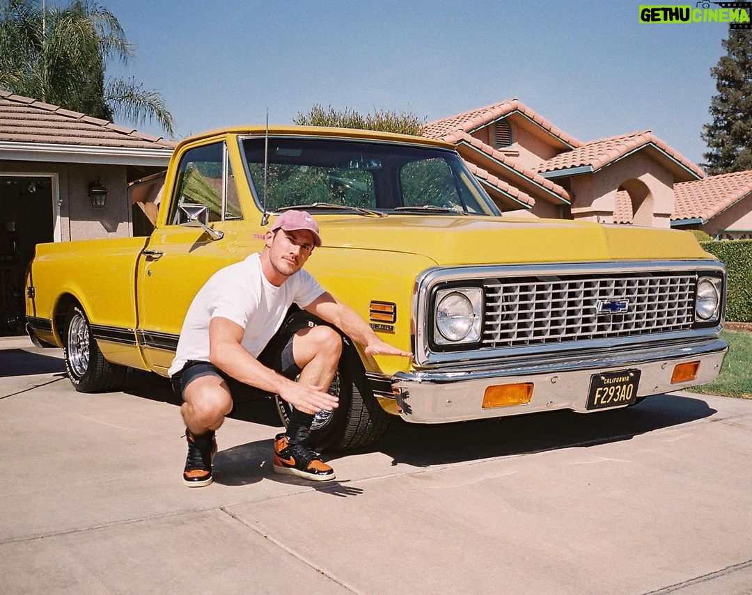 Michael Trevino Instagram - this 71 Chevy Cheyenne C10 rides low