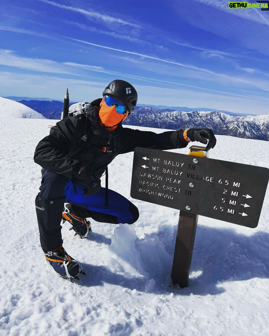 Michael Trevino Instagram - Mt. Baldy via Register Ridge 📍🏔️ First time climbing this mountain. Dialing in all the gear. Training for one of the 14ers.