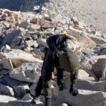 Michael Trevino Instagram – 11/11/23 Summitted Mount Russell via East Ridge with @calebgauge
Bagged a 14er.
Challenging class 3 with moderate/high exposure.
Basecamped at Upper Boy Scout Lake.
I do not like Scree….
#california14ers #mountrussell #mountwhitney #thesierras #mountaineering #sloglord